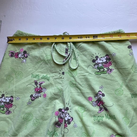 Disney Mickey and Minnie Mouse Green Sugar Mama Pajama Pants, S - Picture 8 of 8
